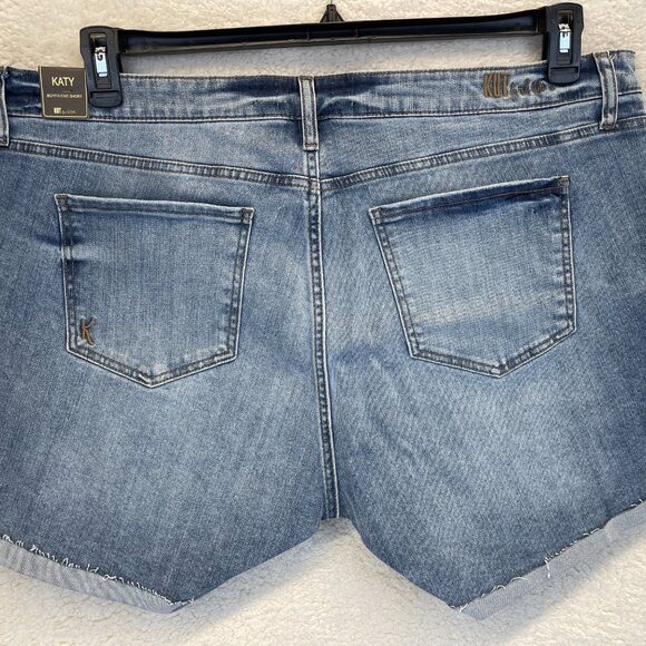 18W - KUT FROM THE KLOTH - KATY Boyfriend Short Distressed Denim Jean Short NEW - Picture 7 of 12